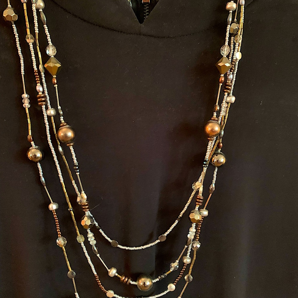 Chicos beaded necklace 30”